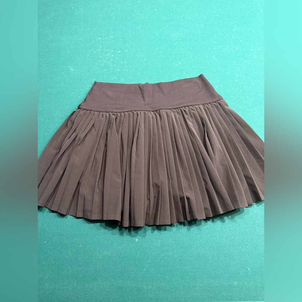 Aerie Pleated Black Workout Skort